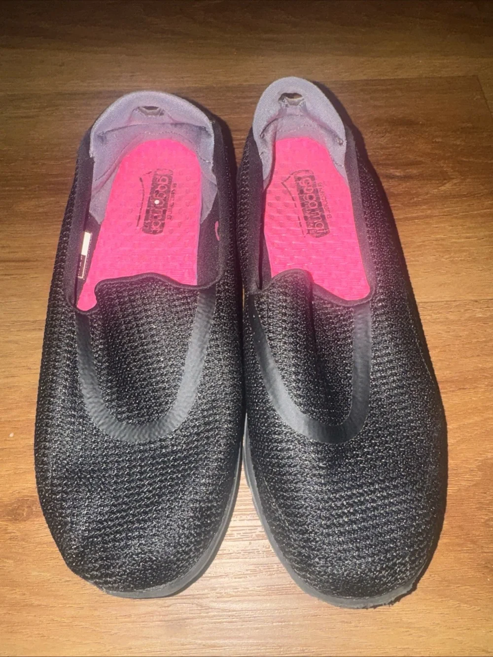 Skechers Womens GoWalk 3 Gray Comfort Slip-On Casual Shoe Size 6 Preppy Travel